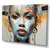 Queen Of Africa Woman Portrait - People Canvas Wall Art