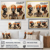 Minimalism African Tribes Women I - People Canvas Wall Art