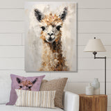 Minimalism Alpaca Grunge - Alpaca Wall Art Prints