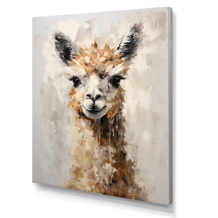 Minimalism Alpaca Grunge - Alpaca Wall Art Prints
