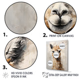 Minimalism Alpaca Grunge - Alpaca Wall Art Prints