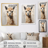 Minimalism Alpaca Grunge - Alpaca Wall Art Prints