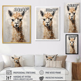 Minimalism Alpaca Grunge - Alpaca Wall Art Prints