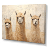 Minimalism Cute Alpacas - Alpaca Canvas Wall Art