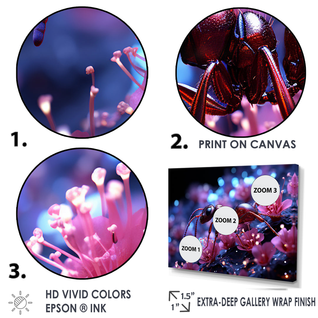 Celestial Antics Cosmic Purple Ant - Ant Wall Decor