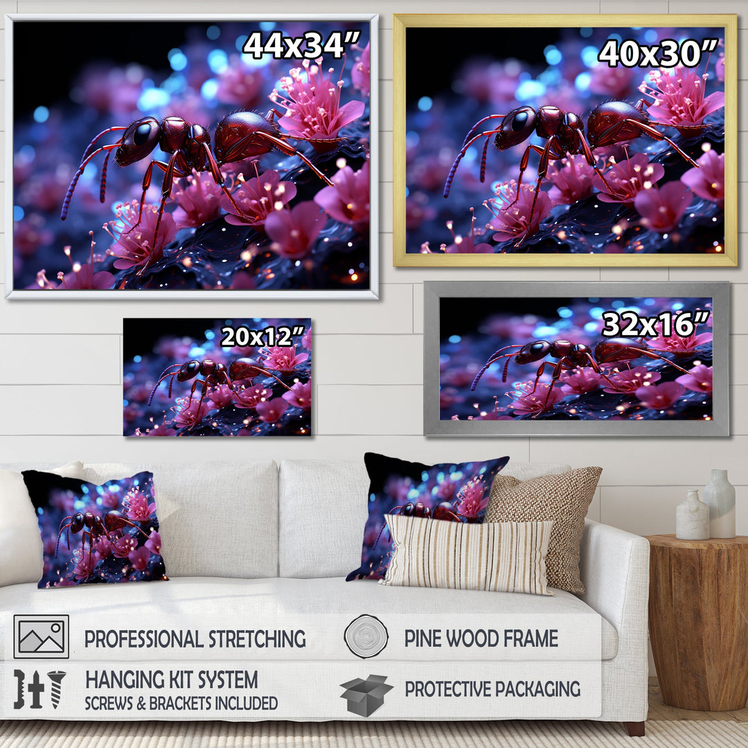 Celestial Antics Cosmic Purple Ant - Ant Wall Decor