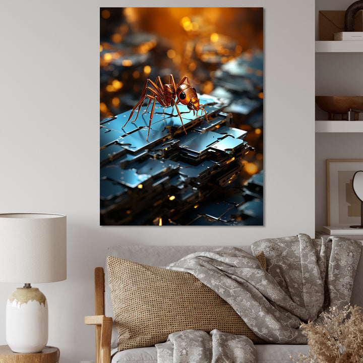 Digital Antics Pixelated Ant - Ant Wall Art Prints