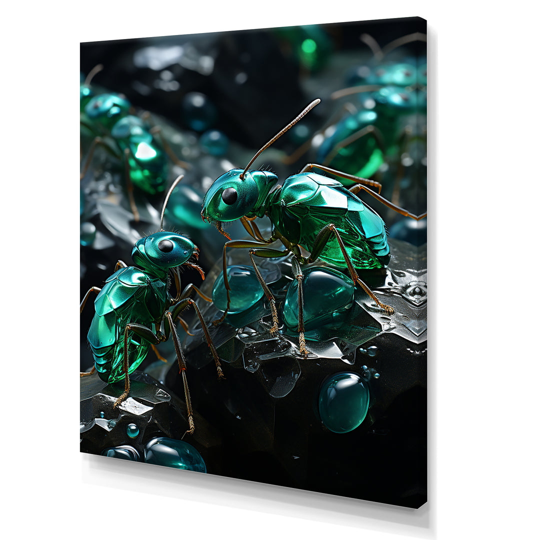 Emerald Explorations Ants - Green Ant Wall Art