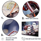 Enchanted Microcosm Amethyst Ant - Ant Framed Canvas Art