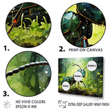 Forest Guardian Green Ant - Ant Bedroom Wall Art