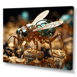 Gilded Expedition Gold Ant - Ant Canvas Wall Art