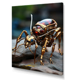 Metallic Worker Bronze Ant - Gold Ant Wall Art
