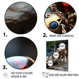 Metallic Worker Bronze Ant - Gold Ant Wall Art