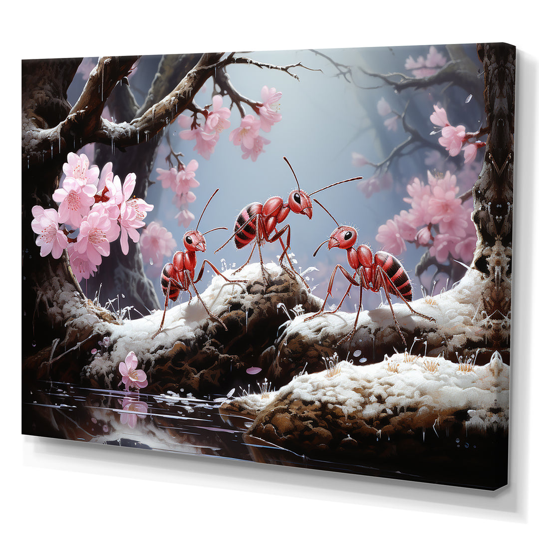 Pastel Gatherers Red Ants - Ant Wall Decor