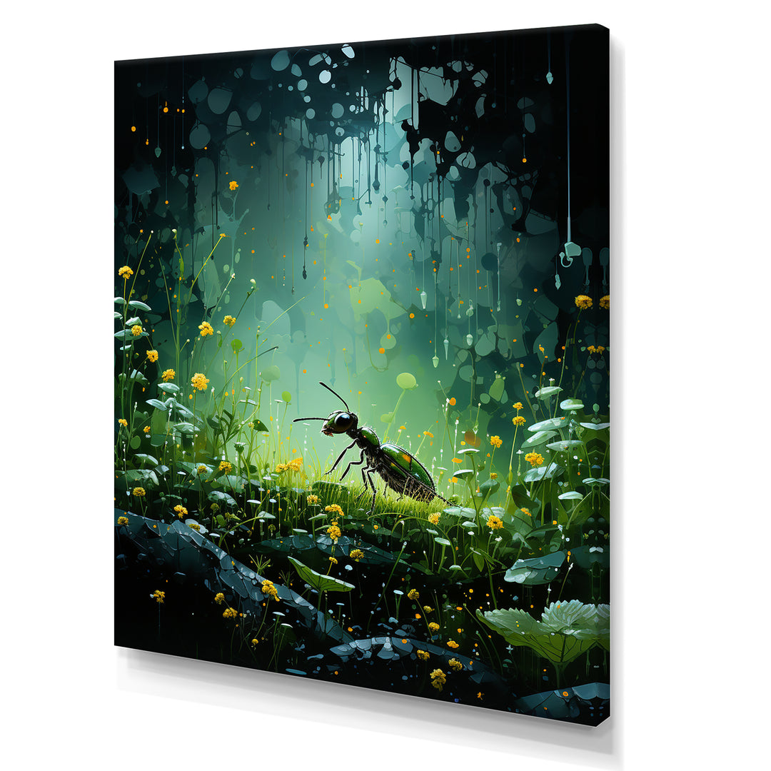 Undergrowth Explorer Moss Green Ant - Green Ant Wall Art