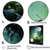 Undergrowth Explorer Moss Green Ant - Green Ant Wall Art
