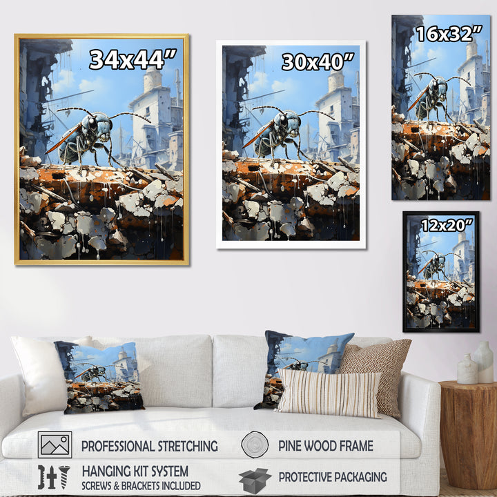 Urban Explorer Concrete Ant - Gray Ant Wall Art