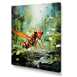 Verdant Explorer Red Ant - Ant Large Canvas Wall Art