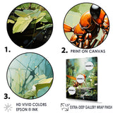 Verdant Explorer Red Ant - Ant Large Canvas Wall Art