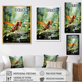 Verdant Explorer Red Ant - Ant Large Canvas Wall Art