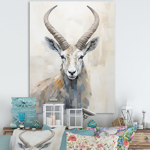 Minimalism Antelope Ibex - Antelope Living Room Wall Art