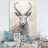 Minimalism Antelope Ibex - Antelope Living Room Wall Art
