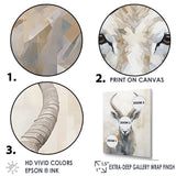 Minimalism Antelope Ibex - Antelope Living Room Wall Art