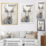 Minimalism Antelope Ibex - Antelope Living Room Wall Art