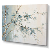 Green Zen Moment Bamboo - Floral Canvas Wall Art