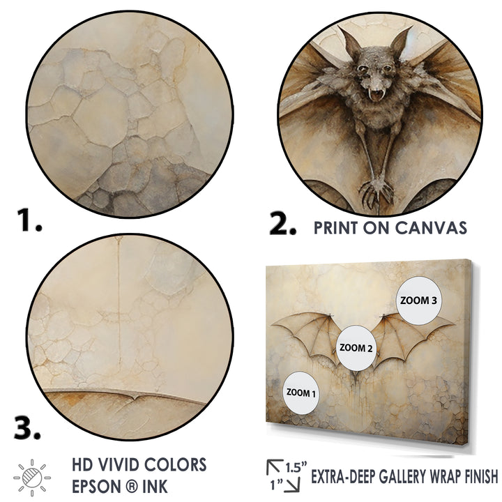 Minimalism Bat Open Wings - Bat Wall Art Prints