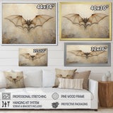 Minimalism Bat Open Wings - Bat Wall Art Prints