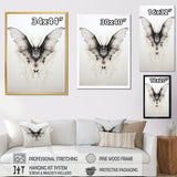 Minimalism Black And White Bat - Black Bat Wall Art