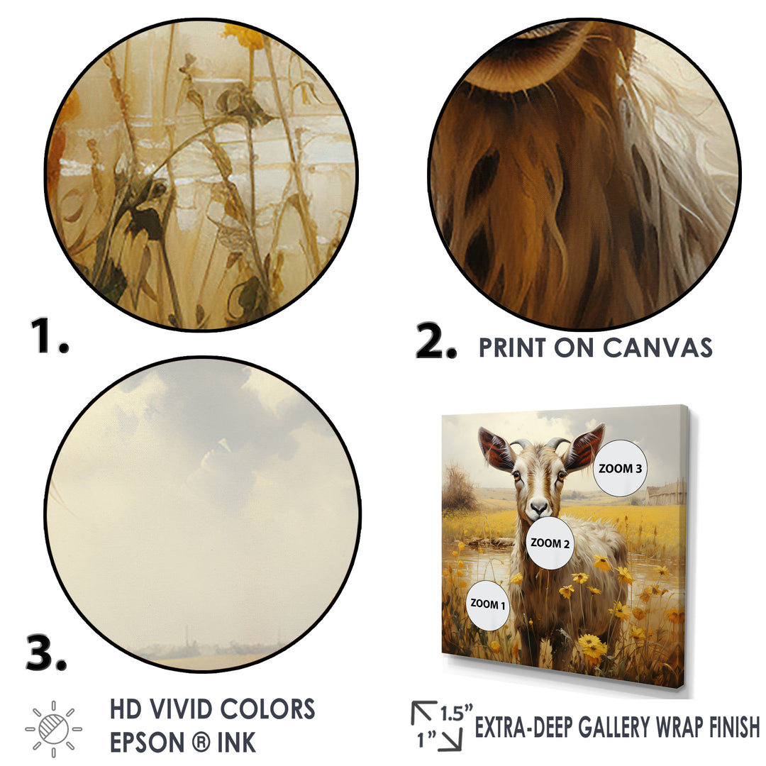 Meadow Goats Glee - Goat Home Decor Art