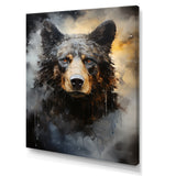 A Noir Bear On Dramatic Shadow - Bear Wall Decor