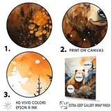 Portrait Of A Bear On Mountain Cliff - Bear Wall Art Prints