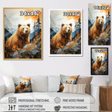 Portrait Of A Bear On Mountain Cliff - Bear Wall Art Prints