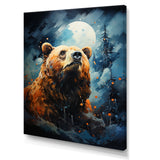 Portrait Of A Moonlight Bear On Mountain - Bear Wall Art Prints