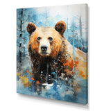 Abstract Bear Habitat - Brown Bear Wall Art