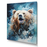Abstract Bear In Motion - Bear Living Room Wall Art