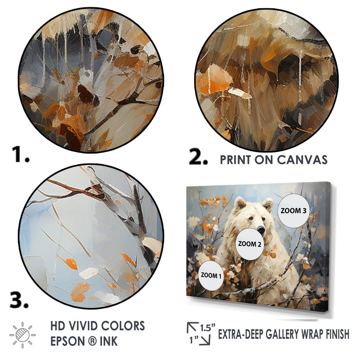 Contemporary Bear Grace - Bear Canvas Wall Art