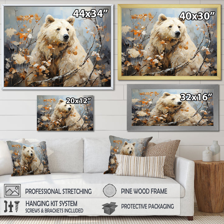 Contemporary Bear Grace - Bear Canvas Wall Art