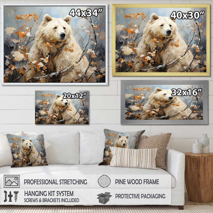 Contemporary Bear Grace - Bear Canvas Wall Art