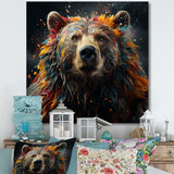 Multicolor Grizzly Bear Grace - Bear Wall Decor