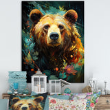 Expressionist Grizzly Bear Vigor - Bear Wall Art Prints