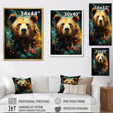 Expressionist Grizzly Bear Vigor - Bear Wall Art Prints