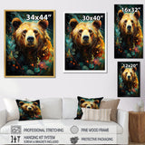 Expressionist Grizzly Bear Vigor - Bear Wall Art Prints