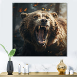Expressionist Portrayal Of A Bear - Brown Bear Wall Art