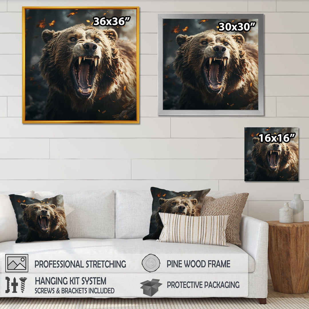 Expressionist Portrayal Of A Bear - Brown Bear Wall Art