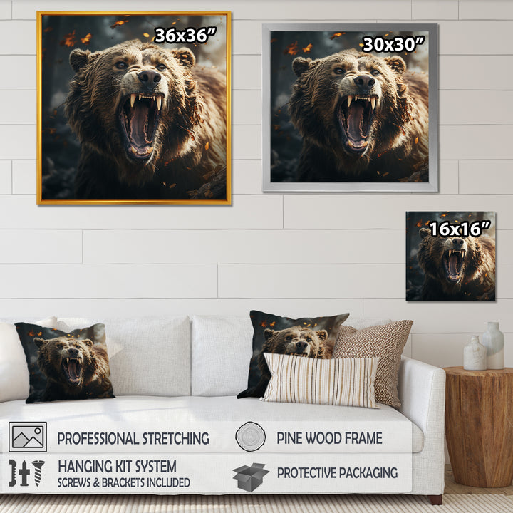 Expressionist Portrayal Of A Bear - Brown Bear Wall Art