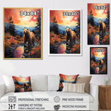 A Grizzly Bear In A Dreamy Retreat - Bear Home Decor Art